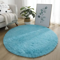 Living Room Rugs Aesthetic Bedroom Round Carpet Decoration Furry Comfort Carpet