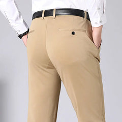 Classic Suit Pants for Men Spring Summer Mens Dress Pants High Waist Stretch