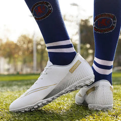 Men Turf Soccer Shoes Boys Soccer Field Cleats Anti Skid Outdoor Futsal Sneakers