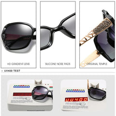 Sunglasses Women Polarized Square Vintage Sun Glasses Ladies Diamond