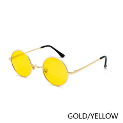 RUOBO Retro Polarized Round Metal Frame Sunglasses Eyewear For Men and Women Driving Fishing Brand Designer Sun Glasses UV400