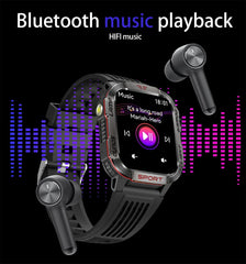 Outdoor Sports Smart Watch Men 2.01" GPS Tracker Compass LED Flashlight 600mAh Battery Waterproof Bluetooth Call Smartwatch Man