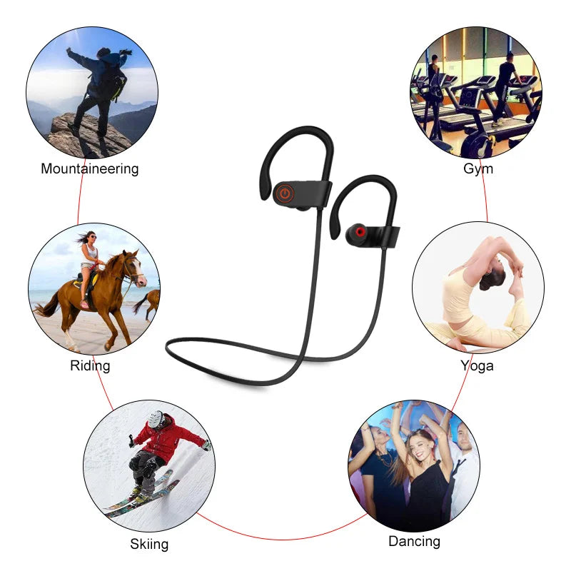 BT 5.3 Wireless with Longplaying time Stereo Soundproof Headphone , Suitable for Sports, Exercise, Running, Exercise, Gym