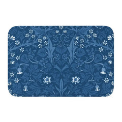 Custom William Morris Compton Floral Art Nouveau Pattern Doormat Bath Door Floor Mat