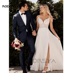 White Bridesmaid Dresses: Wedding Dress For Women Pearl Lace Appliques Bridal Gowns