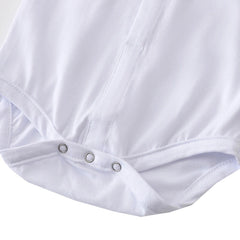 Formal Gentleman Clothng Set for Baby Infant Solid Romper Suit Boy First Birthday Costume 0-24 Month Toddler Cotton Kids Outfit