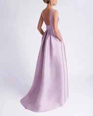 Homecoming Dresses: Prom Dresses Elegant Simple Gown Evening Dress Women