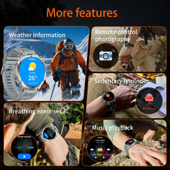 2026 New T-REX3 Outdoor Smart Watch 1.85inch AMOLED 1000mAh Large Battery 5ATM Waterproof Voice Call Sports Men Fitness Bracelet