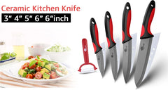 Ceramic Knife Fruit Vegetables 3 4 5 6 inch Chef Knife Household Utility Slicing Knives
