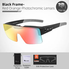 Sunglasses Flip Up Lens Polarized Glasses Fit Over Sunshade MTB Road