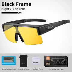 Cycling Glasses Fit Over Myopic Sunglasses UV 400 Polarized Fishing Bike