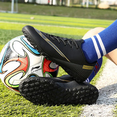 Men Turf Soccer Shoes Boys Soccer Field Cleats Anti Skid Outdoor Futsal Sneakers