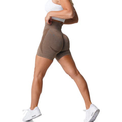 Seamless Shorts for Women Push Up Booty Workout Shorts Fitness Sports Short