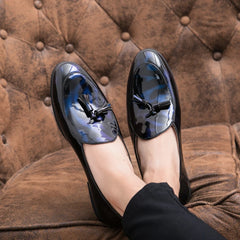 Tassel Leather Oxfords Shoes Men Loafers Casual Slip on Men Dress Shoes