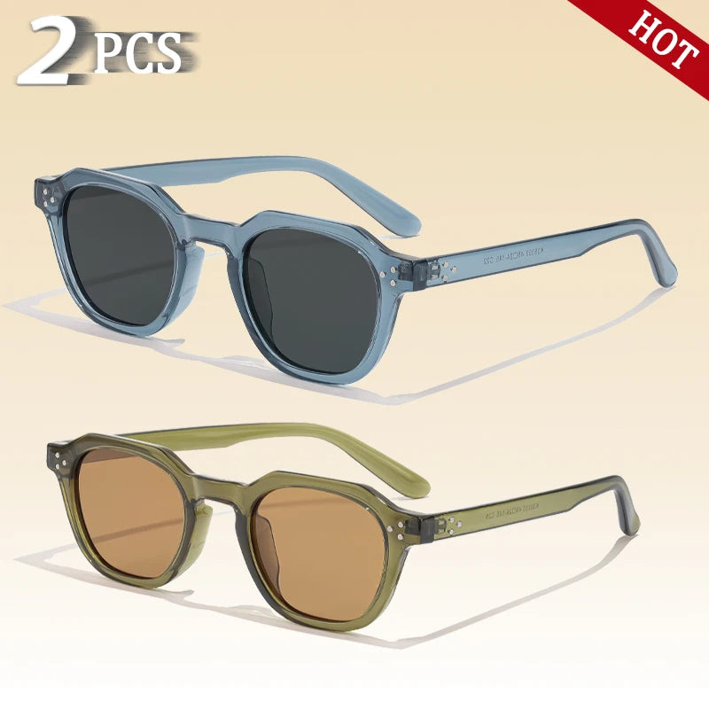 Sunglasses Men Ultralight TR90 Frame Polygon Sunglasses