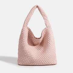 Designer Hand knitting bag PU Large women's Woven tote bag Mistress gift luxury bag