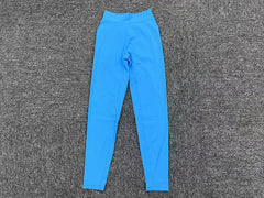 Seamless Yoga Sets Sports Fitness High V Waist Peach Hip-lifting Skinny Running