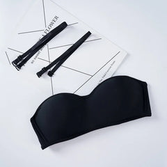 Women Invisible Bra Strapless Bralette 1/2 Cup Women's Underwear Female