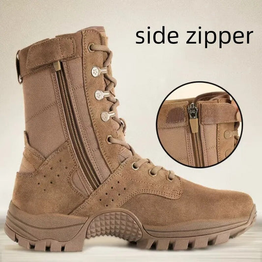 Men Boots Army Military Special Force Boot Fight Combat Train Desert Shoes