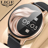 LIGE 2025 Smart Watch Women Bluetooth Call Custom Dials Watches Blood Oxygen Monitor Sport Men Smartwatch Ladies For Android IOS