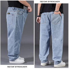 Plus Size Jeans for Men Pantalones Vaqueros Hombre Wide Leg Jeans