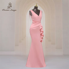 Homecoming Dresses: Party dress for women Long Prom Dress Soft Satin shoulder