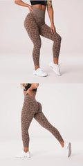 Leopard Seamless Leggings Women Soft Workout Tights Fitness Outfits