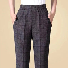 Plus size 8XL Autumn Women Trousers Oversize Elastic High Waist Loose Casual Pants