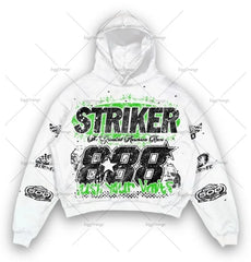 European and American High Street Fashion Brand Clothing Printed Loose Pullover Hoodie