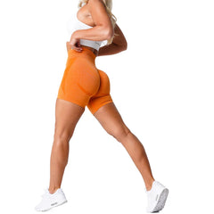Seamless Shorts for Women Push Up Booty Workout Shorts Fitness Sports Short