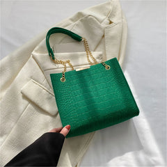 Chic Chain Handbag Versatile Crossbody Tote Trendy Chain Shoulder Bag Fashionable