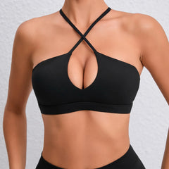 Beautiful Back Sports Bra for Women Gym Yoga Bra Cross