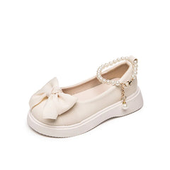 Girls Leather Shoes for Wedding Party Early Autumn