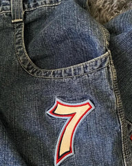 JNCO Jeans: Y2K Hip Hop Number 7 Dice Jeans