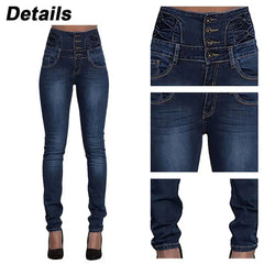 High Waist Slim Pencil Jeans 2023 Vintage Denim Pants Women