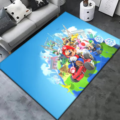 Super Mario Game HD Printed Carpet Rug for Living Room Bedroom Decoration Picnic