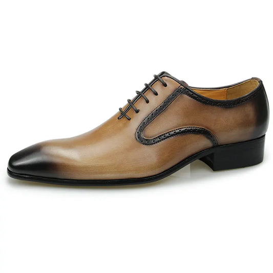 Fashion Elegant Formal Business Dress Shoe for Men Handmade Genuine Leather