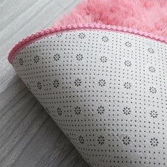 Plush Round Rug Mat Fluff White Carpet For Living Room Soft Home Decor Bedroom Room
