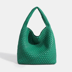 Designer Hand knitting bag PU Large women's Woven tote bag Mistress gift luxury bag