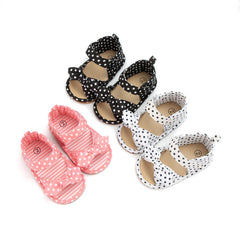 Summer Baby Shoes Boys Girls Garden Sandals Color Bowknot Rubber