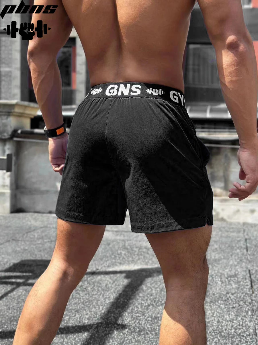 Sports shorts Men's fitness three point training shorts quick dry woven leisure
