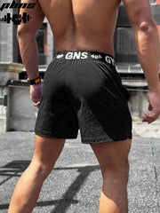 Sports shorts Men's fitness three point training shorts quick dry woven leisure