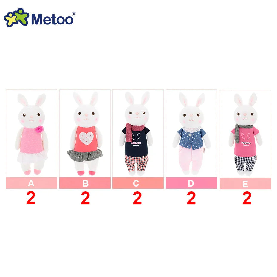 Metoo angela dolls soft stuffed rabbit bunny fox plush toys gift for kids