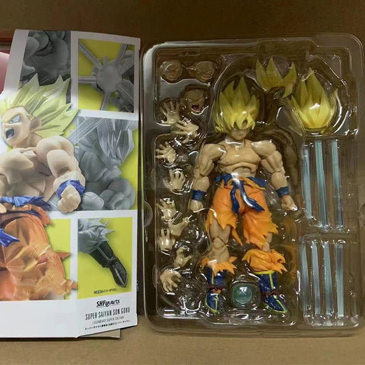 Shf Dragon Ball Z Son Goku Legendary Action Figure PVC Movable Collection Anime 17cm Super Saiyan Kakarotto Figurine Model Toys