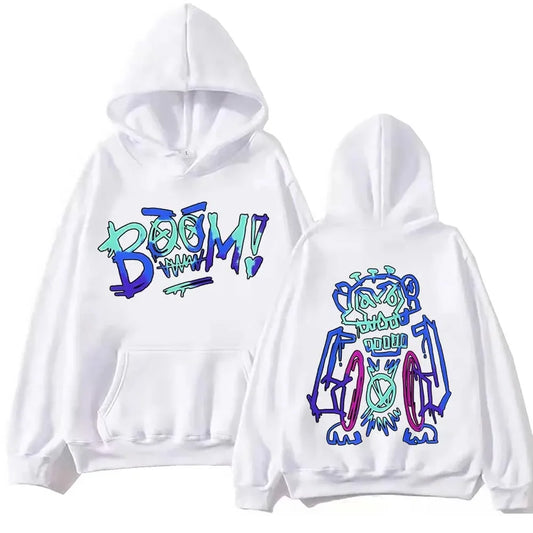 Anime Arcane Jinx Graffiti Hoodie Harajuku Hip Hop Pullover Tops Sweatshirt