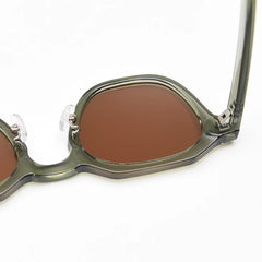 Sunglasses polarized male polygon orange green blue female sun glasses