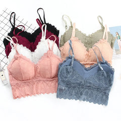 Women's Bra Set Beauty Back Tops Lace Push-up Bras and Panty Sets