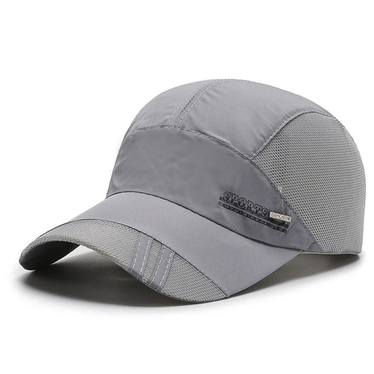 Summer Thin Men's Hat Sweat-absorbing Net Hat Breathable Outdoor Suhade Fishing Hat Sunscreen Baseball Cap Breathable Adjustable