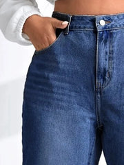 Plus Size Jeans for Women Harem High Waist Full Length Women Jeans Stretchy Pants