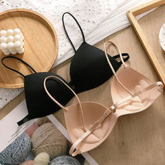 Women Bra Seamless Underwear Women Ultra-thin Thin Shoulder Strap Girls Backless